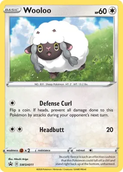 SWSH Black Star Promos Wooloo Pokémon card